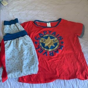 Captain marvel pajama set